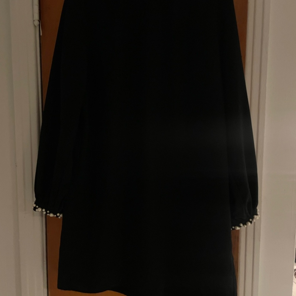 H&M Black Dress with Pearl Details